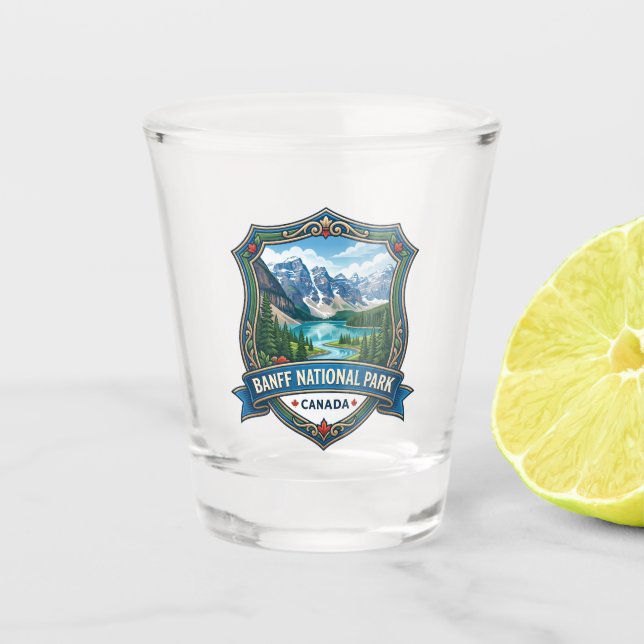 Banff National Park Canada Shot Glass (Front)