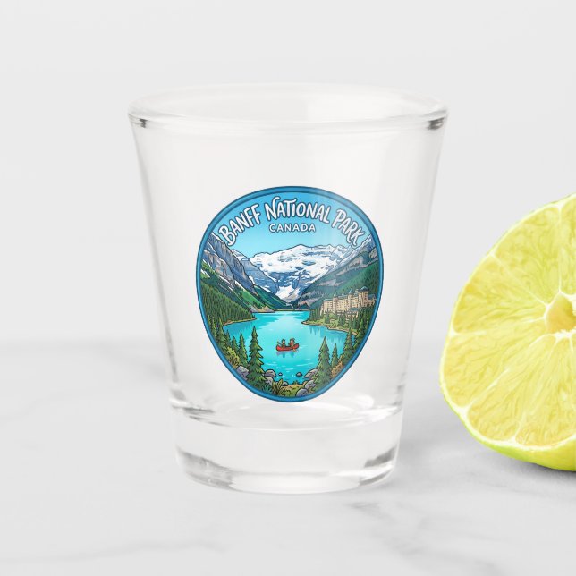 Banff National Park Canada Shot Glass (Front)