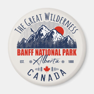 Banff National Park Canada Vintage Distressed Magnet