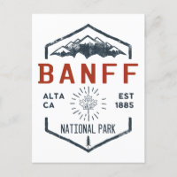 Banff National Park Canada Vintage Distressed