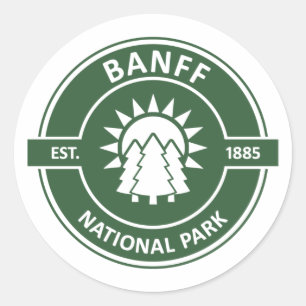 Banff National Park Classic Round Sticker
