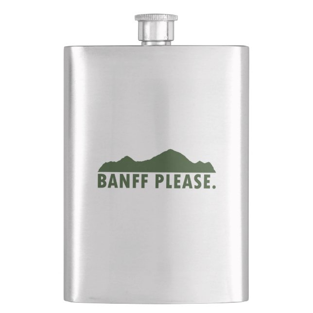 Banff National Park Hip Flask (Front)