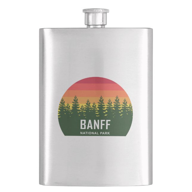 Banff National Park Hip Flask (Front)