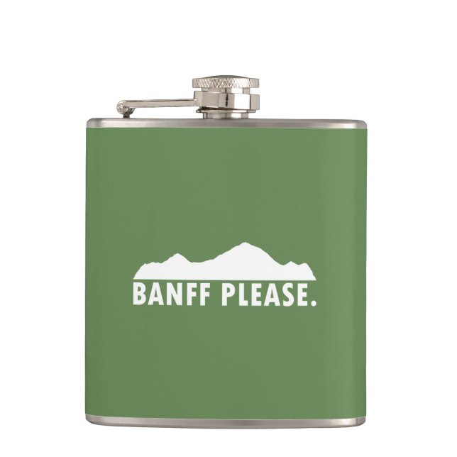 Banff National Park Hip Flask (Front)