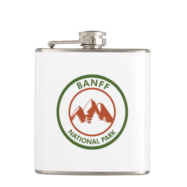 Banff National Park Hip Flask (Front)