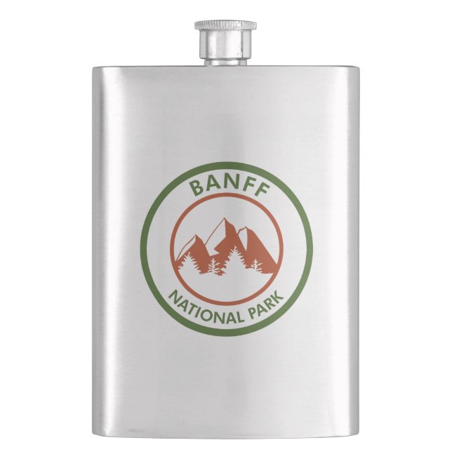 Banff National Park Hip Flask (Front)