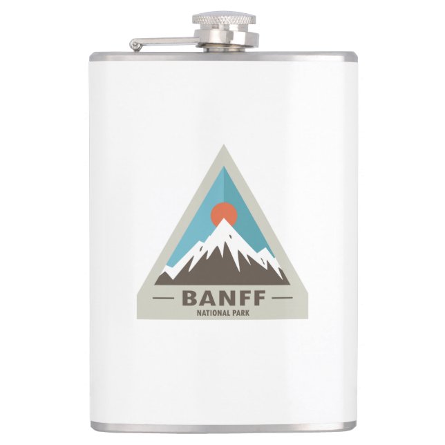 Banff National Park Hip Flask (Front)