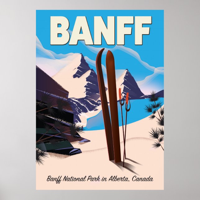 Banff National Park in Alberta, Canada. Poster (Front)