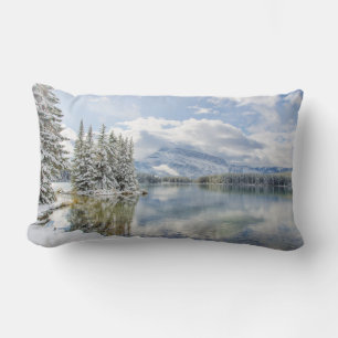 Banff National Park in winter Lumbar Cushion