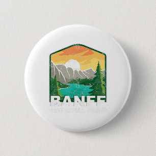 Banff National Park Lake Louise Canada Vintage 6 Cm Round Badge