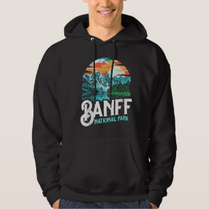 Banff National Park Lake Louise Canada Vintage Gra Hoodie