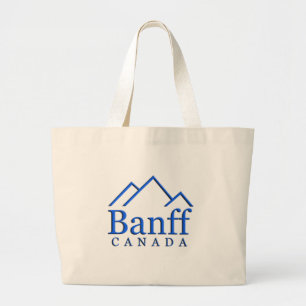 Banff national park logo large tote bag