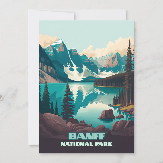 Banff National Park Moraine Lake Retro (Front)