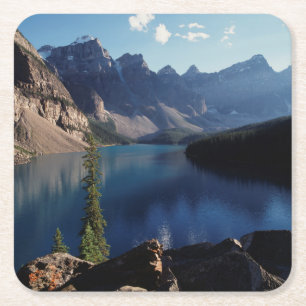 Banff National Park Moraine Lake Square Paper Coaster