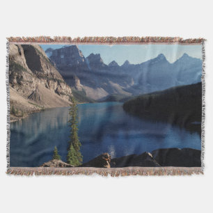 Banff National Park Moraine Lake Throw Blanket