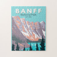 Banff National Park Moraine Lake Vintage