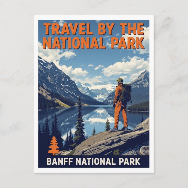 Banff National Park Mountain Lake Postcard (Front)