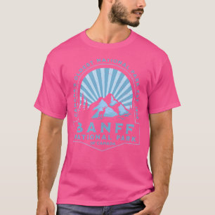 Banff National Park Of Canada Retro Vintage Hiking T-Shirt