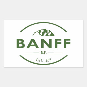 Banff National Park Rectangular Sticker
