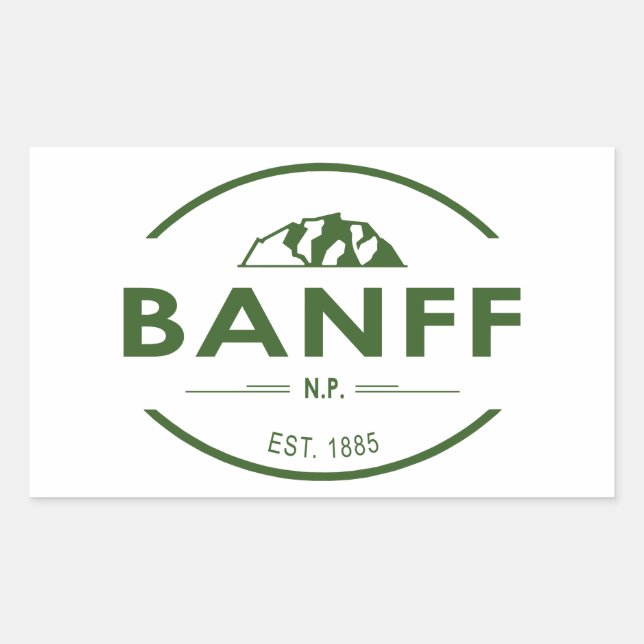 Banff National Park Rectangular Sticker (Front)