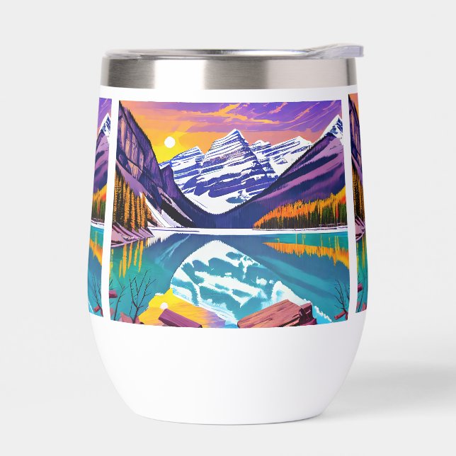 Banff National Park Retro Poster Art (Left)