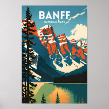 Banff National Park Travel Poster