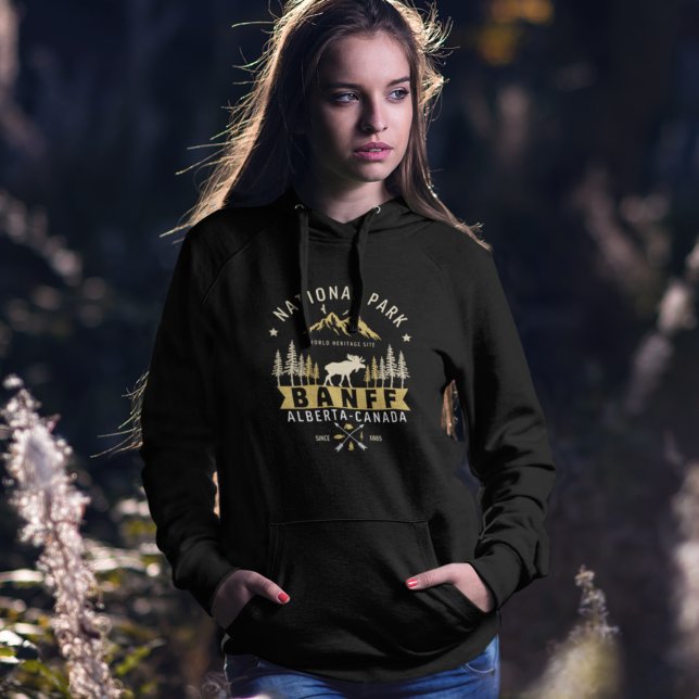 Banff National Park Vintage Landscape Hoodie (Creator Uploaded)