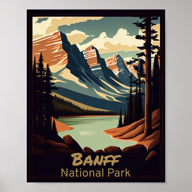 Banff National Park Vintage Poster (Front)