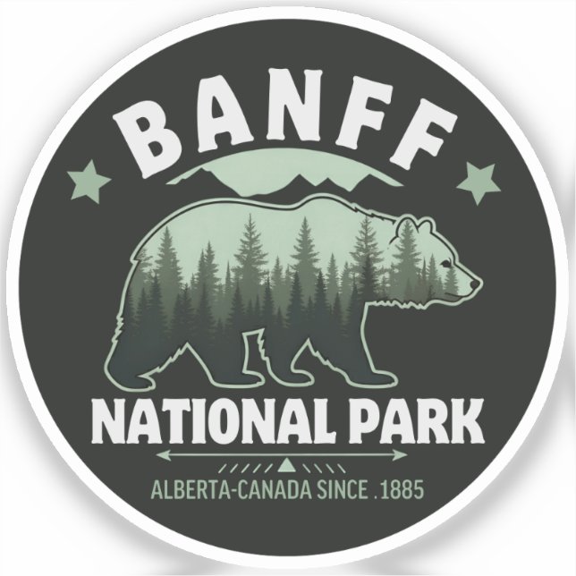 Banff National Park Wildlife – Rustic Bear (Front)