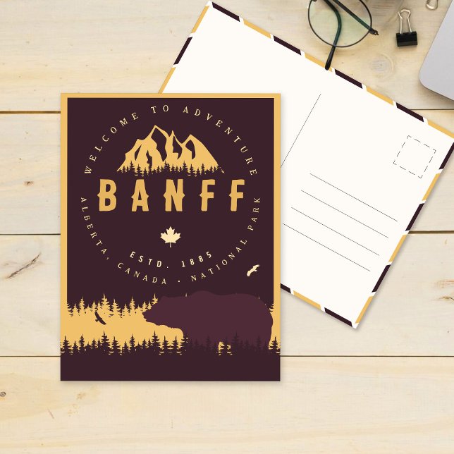 Banff NP Canada Rocky Mountains Vintage Souvenirs Postcard (Creator Uploaded)