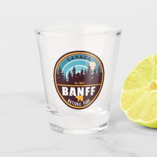 Banff NP Canada Rocky Mountains Vintage Souvenirs Shot Glass