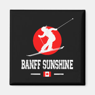 Banff Sunshine Canada Ski Resort Rocky Mountains S Magnet