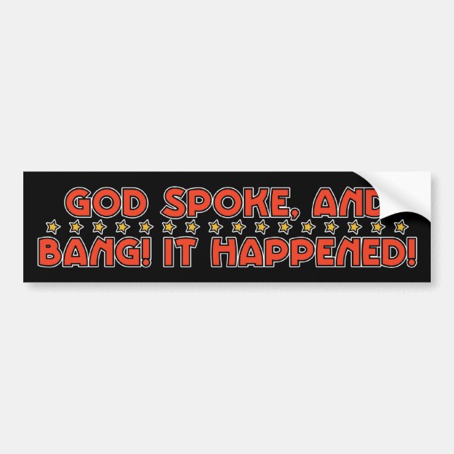 Bang Bumper Sticker (Front)