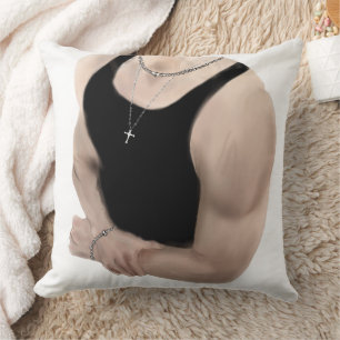 Bang Chan Stray Kids Aesthetic Muscles Art Pillow