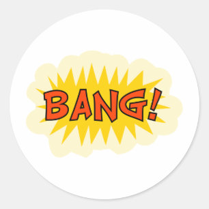 Bang Classic Round Sticker