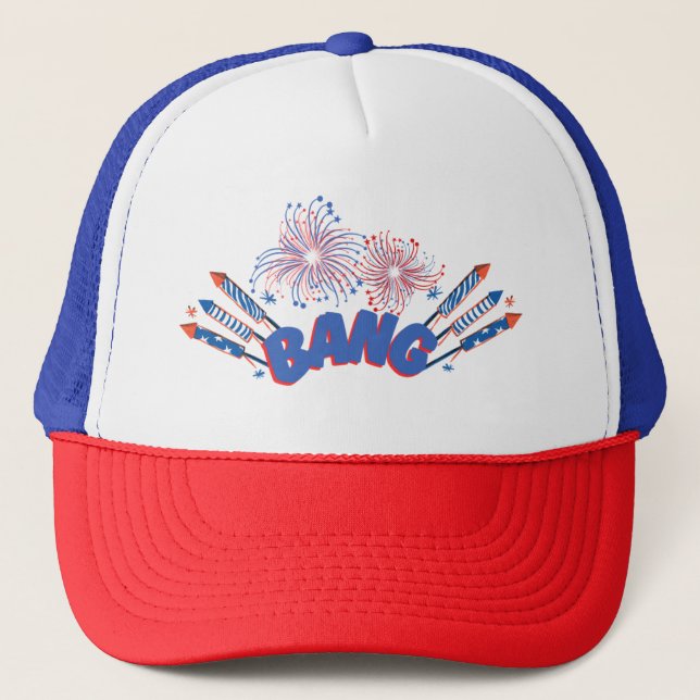 BANG fireworks hat / Independence Day /July4th  (Front)