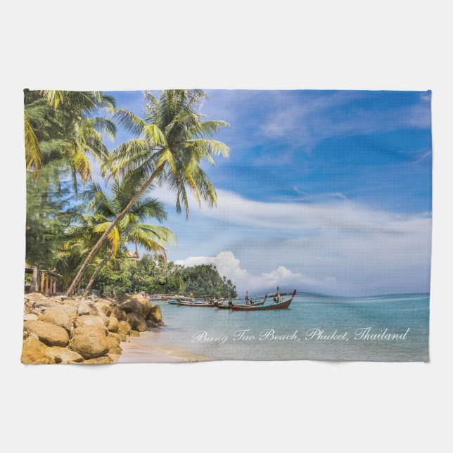 Bang Tao Beach, Phuket, Thailand Tea Towel (Horizontal)