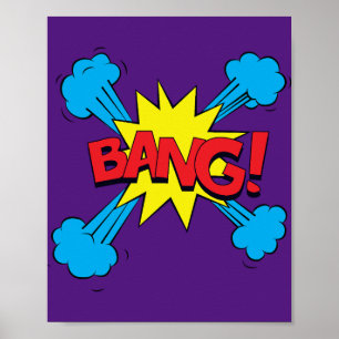 Bang! Vibrant Pop Art Comic Blast Poster