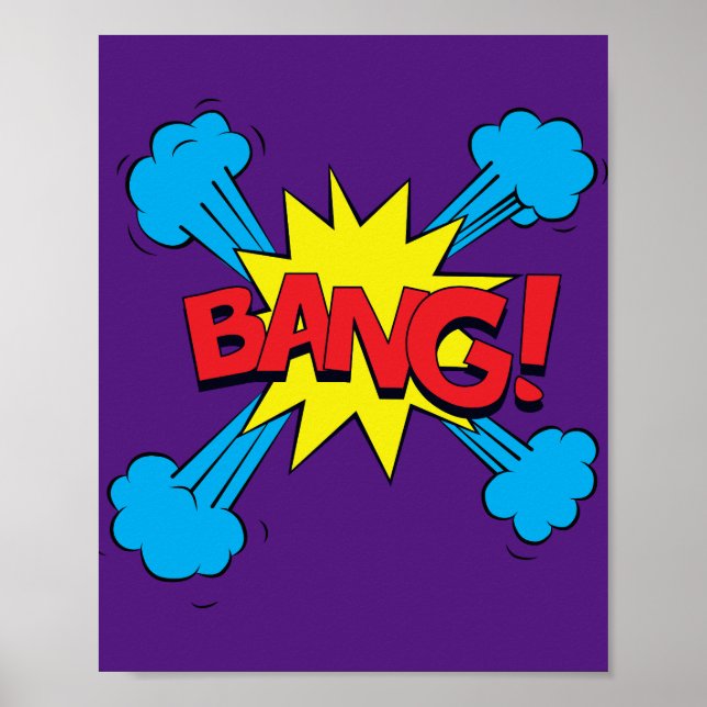Bang! Vibrant Pop Art Comic Blast Poster (Front)