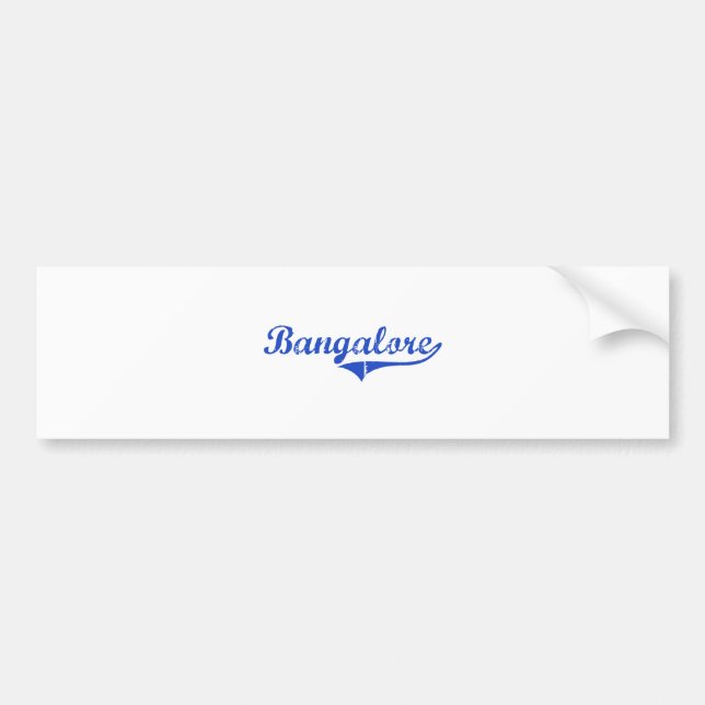 Bangalore City Classic Bumper Sticker (Front)