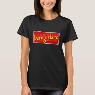 Bangalore  Retro Vintage City Sign T-Shirt