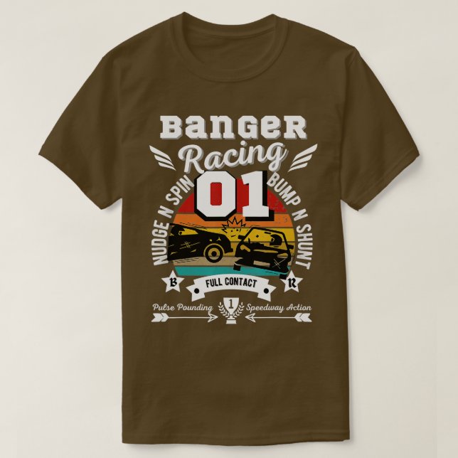 Banger Racing Motorsport  T-Shirt (Design Front)