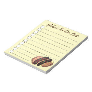 Bangers and Mash Sausage Potatoes British UK Food Notepad