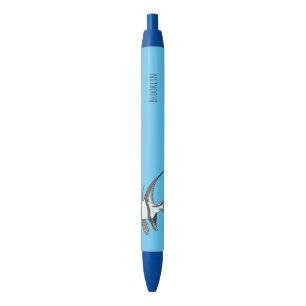 Banggai cardinalfish cartoon illustration black ink pen
