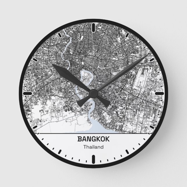 bangkok Clock City Line Art (Front)