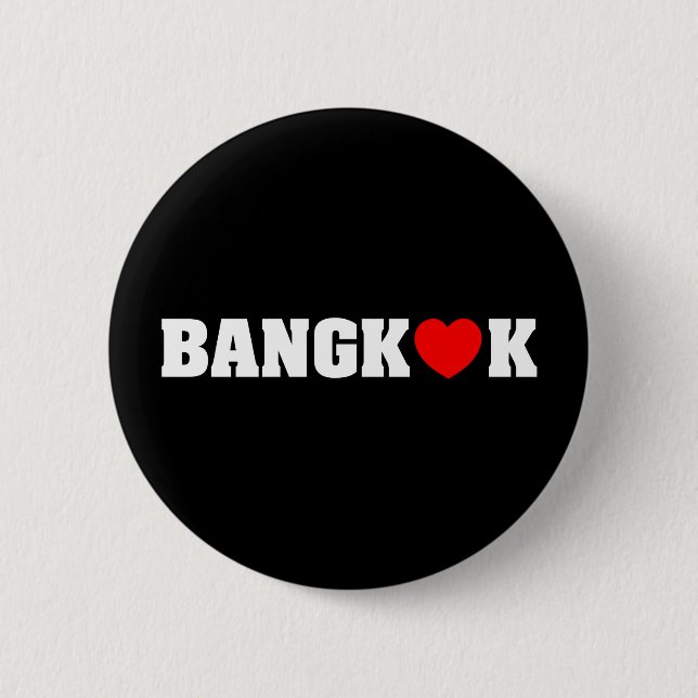 BANGKOK LOVE 6 CM ROUND BADGE (Front)