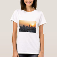 Bangkok skyline sunset panorama background