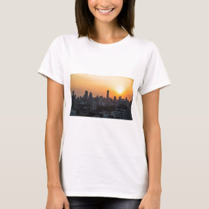 Bangkok skyline sunset panorama background T-Shirt