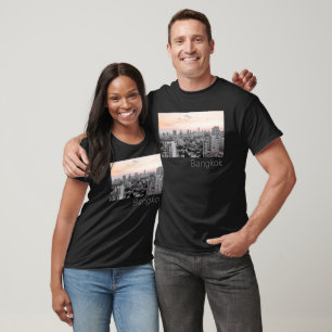 Bangkok Skyline Sunset Panorama BKK Thailand T-Shirt