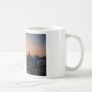 Bangkok skyline sunset panorama coffee mug